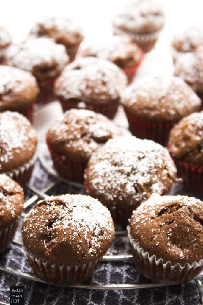 Mini-Birnen-Schoko Muffins - Fräulein Meer backt