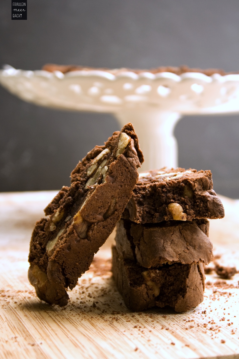 Schoko-Cantuccini mit Walnüssen - Fräulein Meer backt