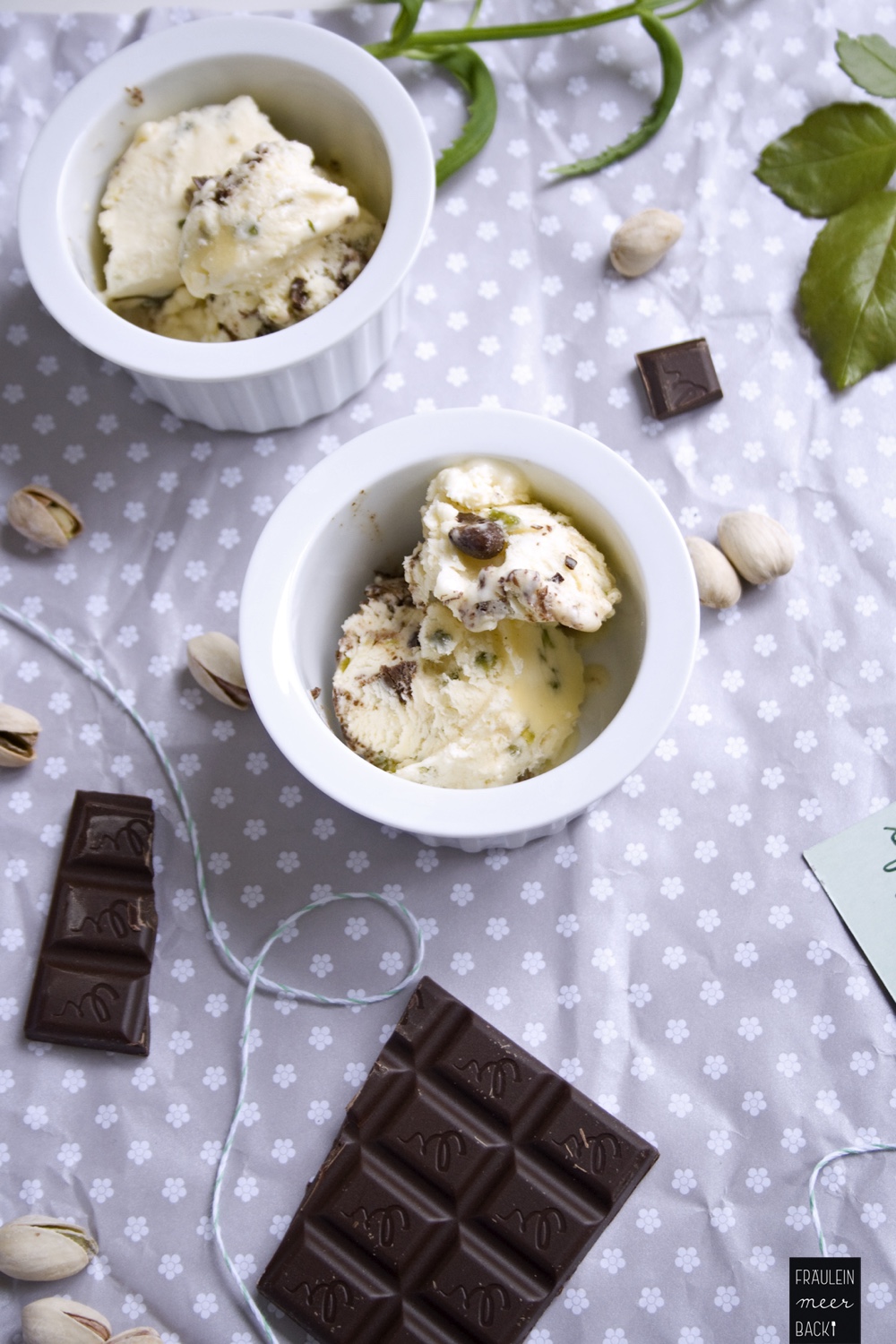 Pistazien-Schokoladen-Semifreddo - Fräulein Meer backt