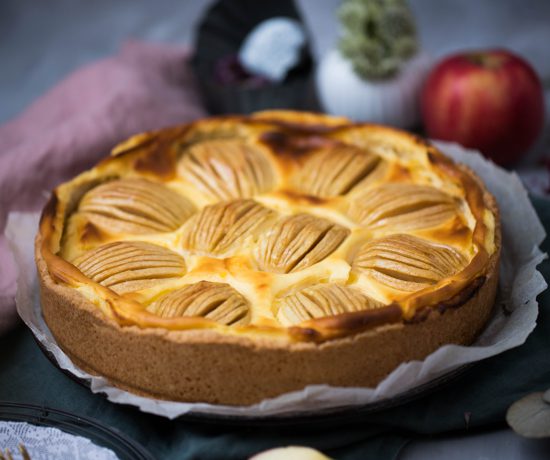 Fraeulein Meer backt Apfel Schmand Kuchen