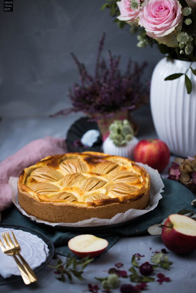 Fraeulein Meer backt Apfel Schmand Kuchen