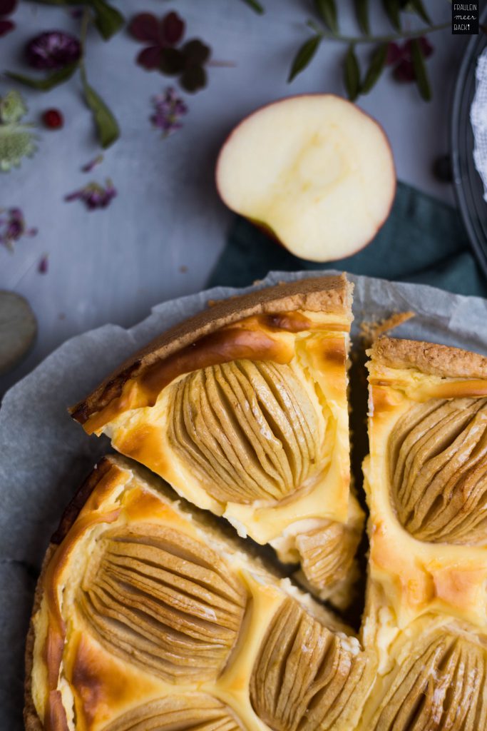 Fraeulein Meer backt Apfel Schmand Kuchen