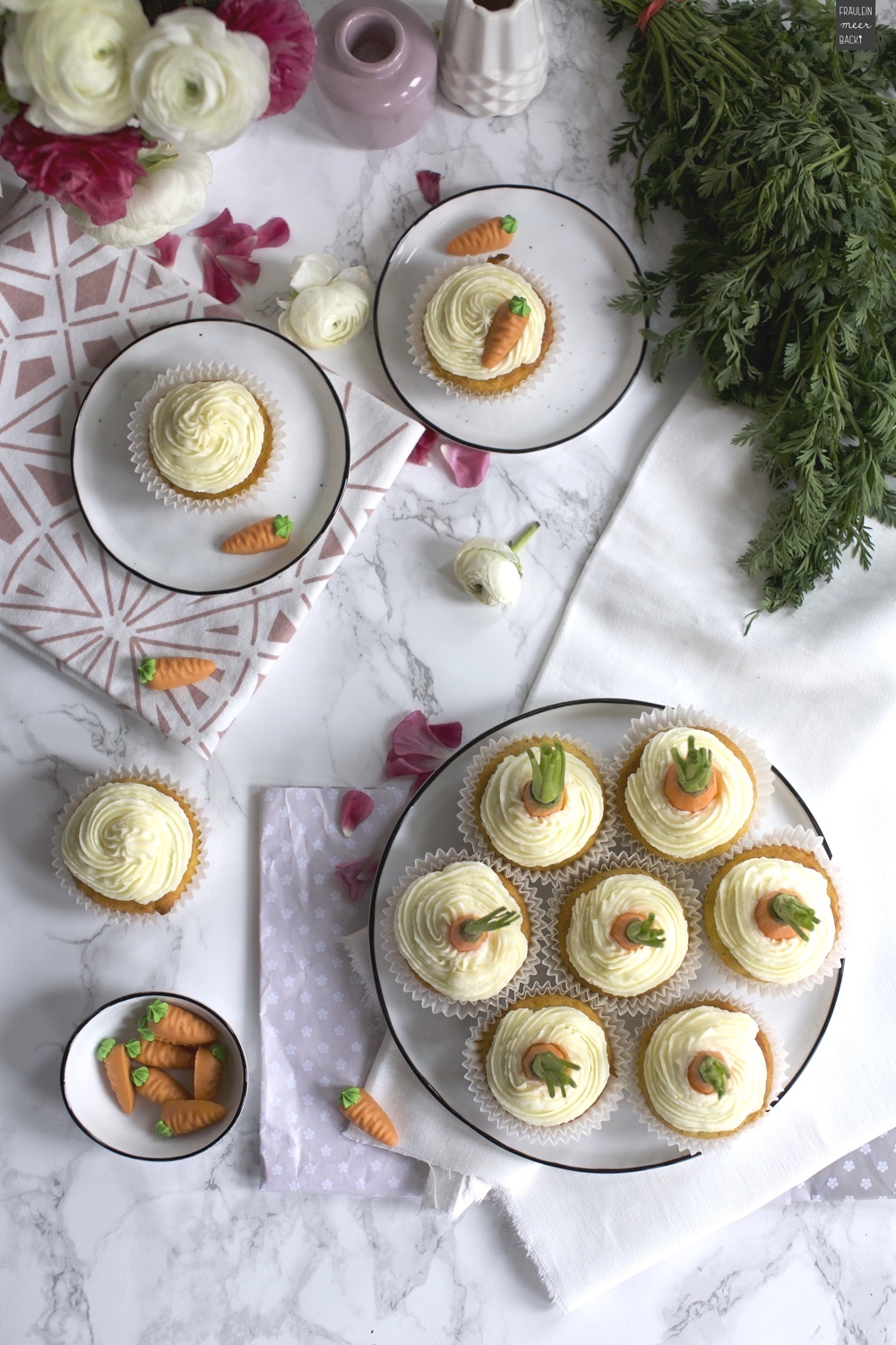 Fraeulein Meer backt Ruebli Cupcakes