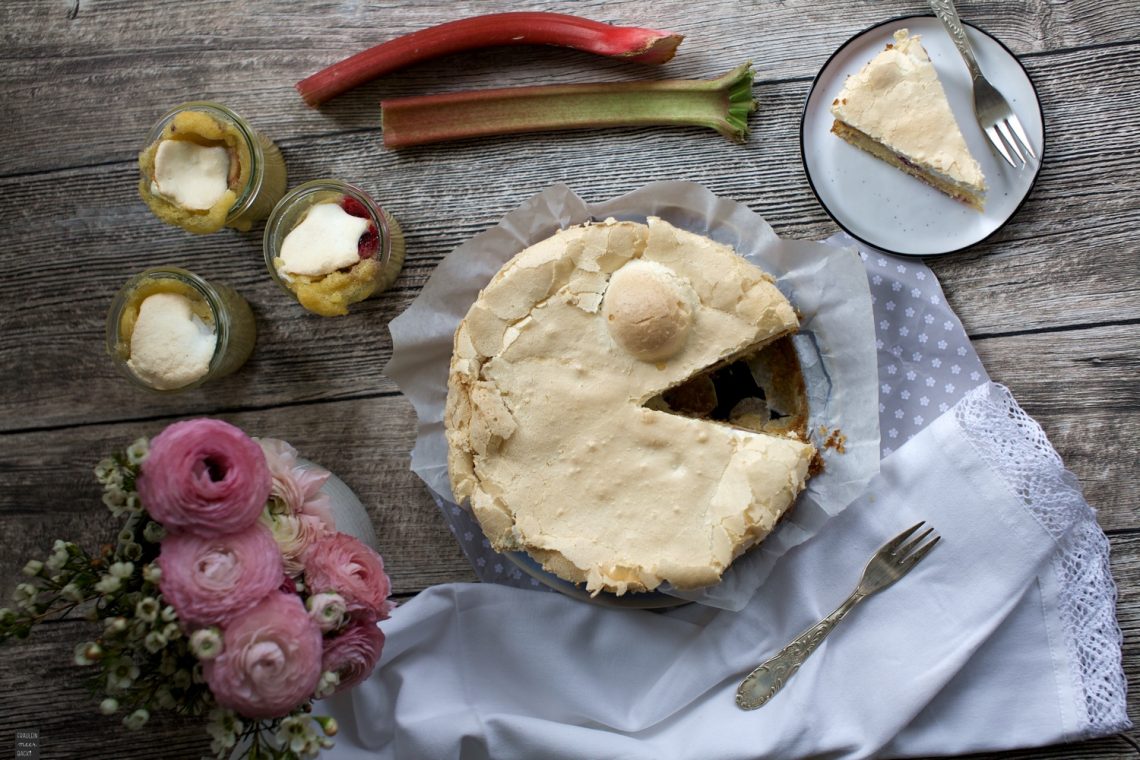 Fraeulein Meer backt Rhabarber Baiser Kuchen