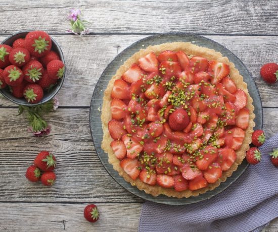 Fraeulein Meer backt Erdbeertarte mit Frischkäse