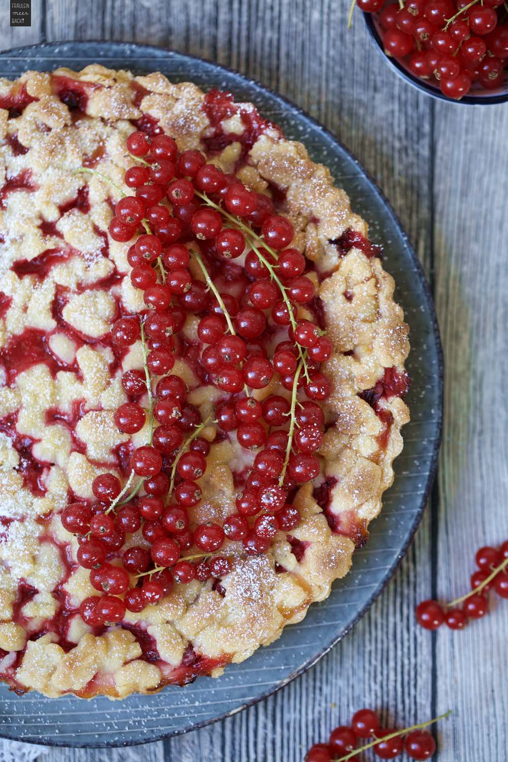 Frischkäse-Tarte mit Johannisbeeren - Fräulein Meer backt