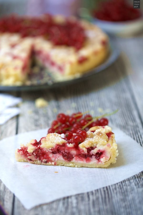 Frischkäse-Tarte mit Johannisbeeren - Fräulein Meer backt