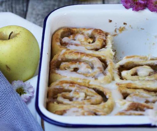 Fraeulein Meer backt Apfel Zimtschnecken