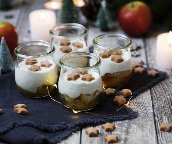 Fraeulein Meer backt Bratapfel-Zimtcreme-Dessert im Glas