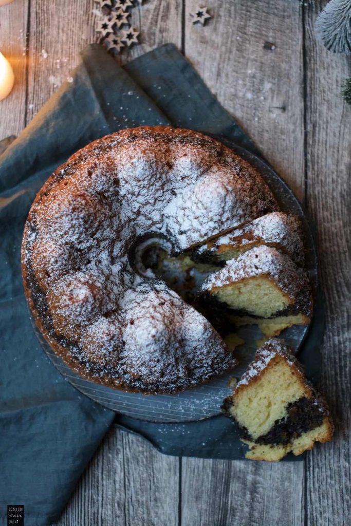 Mohn-Quark-Stollen als Guglhupf - Fräulein Meer backt