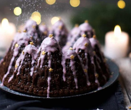 Fraeulein Meer backt Rotwein Lebkuchen Guglhupf