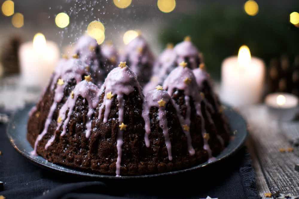 Fraeulein Meer backt Rotwein Lebkuchen Guglhupf