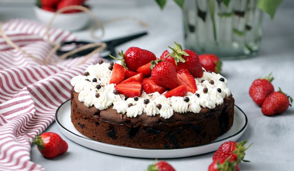 Fraeulein Meer backt Erdbeer-Schokoladen Kuchen