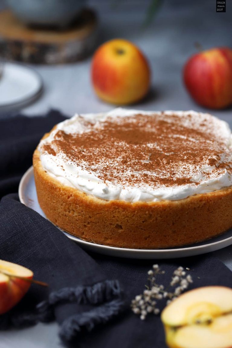 Apfel-Quark-Kuchen mit Zimt - Fräulein Meer backt