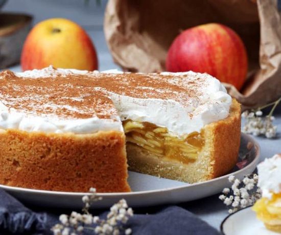 Fraeulein Meer backt Apfel-Quark-Kuchen