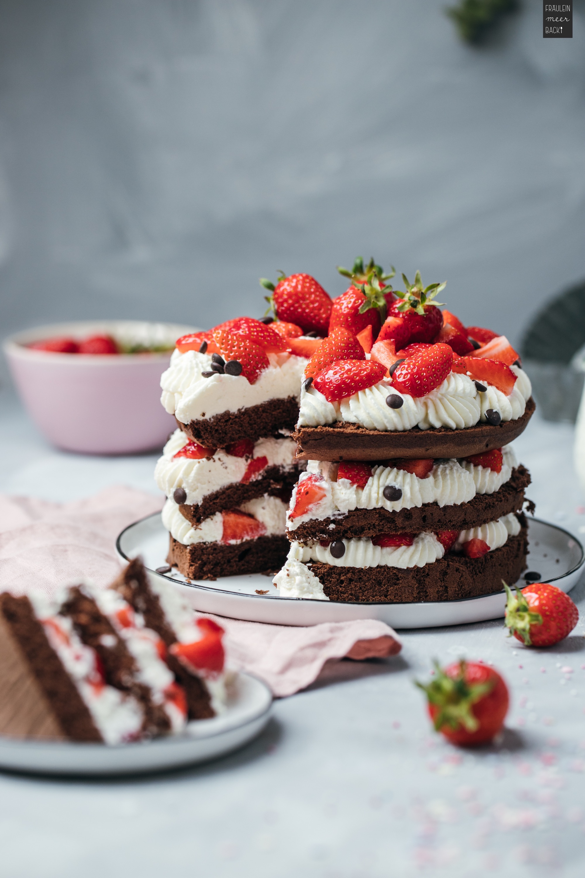Fraeulein Meer backt_Schokoladen-Erdbeer-Torte 10 - Fräulein Meer backt
