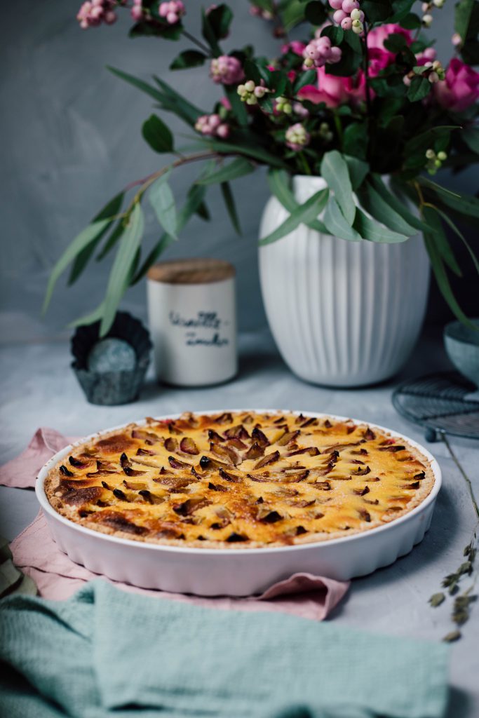 Fraeulein Meer backt Zwetschgen Tarte mit Pudding