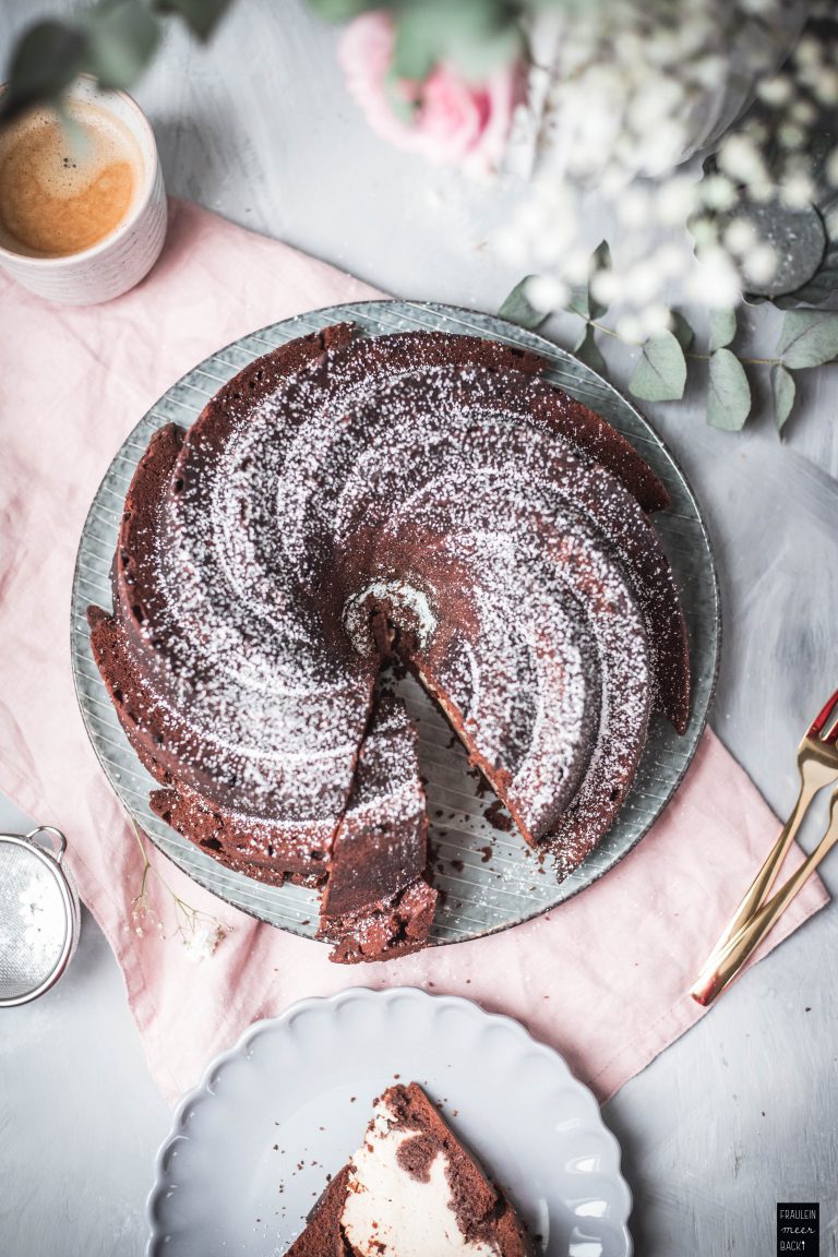 Schoko-Käsekuchen-Guglhupf: Beste Kombination! - Fräulein Meer backt