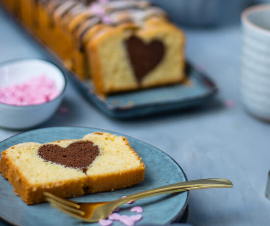 Fraeulein Meer backt Marmorkuchen Valentinstag